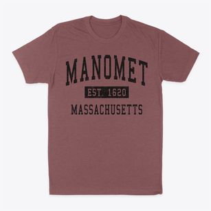 Manomet Massachusetts Classic Established Classic Dad T-Shirt