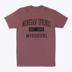 Monegaw Springs Missouri Classic Established Classic Dad T-Shirt