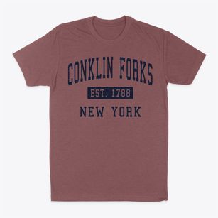 Conklin Forks New York Classic Established Classic Dad T-Shirt