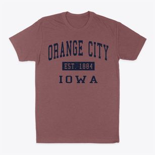 Orange City Iowa Classic Established Classic Dad T-Shirt