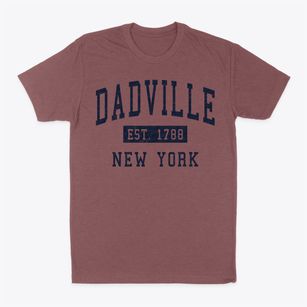 Dadville New York Classic Established Classic Dad T-Shirt