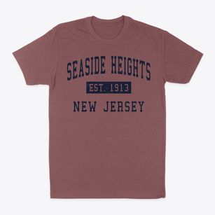 Seaside Heights New Jersey Classic Established Classic Dad T-Shirt