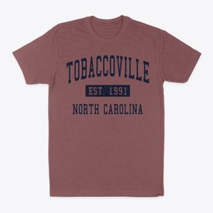 Tobaccoville North Carolina Classic Established Classic Dad T-Shirt