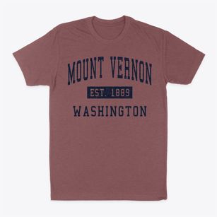 Mount Vernon Washington Classic Established Classic Dad T-Shirt