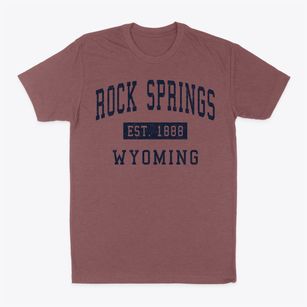 Rock Springs Wyoming Classic Established Classic Dad T-Shirt