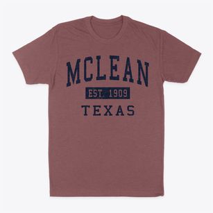Mclean Texas Classic Established Classic Dad T-Shirt