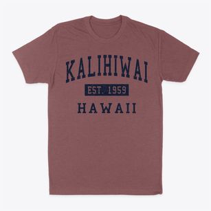 Kalihiwai Hawaii Classic Established Classic Dad T-Shirt