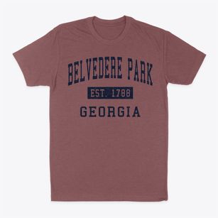 Belvedere Park Georgia Classic Established Classic Dad T-Shirt