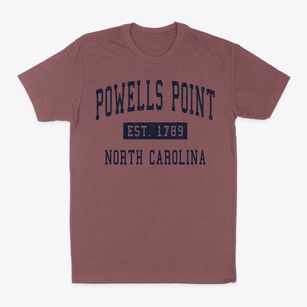 Powells Point North Carolina Classic Established Classic Dad T-Shirt