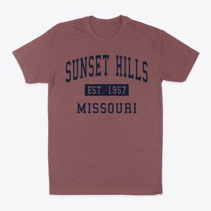 Sunset Hills Missouri Classic Established Classic Dad T-Shirt