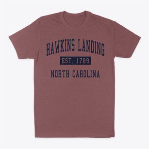 Hawkins Landing North Carolina Classic Established Classic Dad T-Shirt
