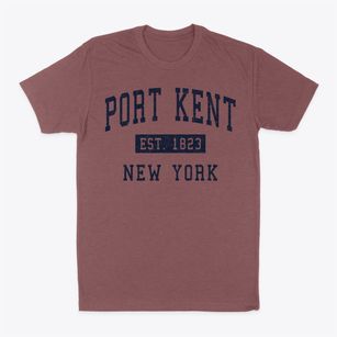 Port Kent New York Classic Established Classic Dad T-Shirt