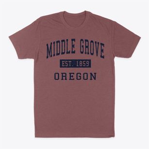 Middle Grove Oregon Classic Established Classic Dad T-Shirt