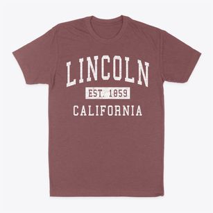 Lincoln California Classic Established Classic Dad T-Shirt
