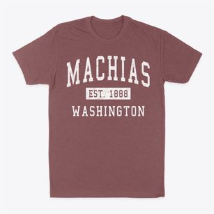 Machias Washington Classic Established Classic Dad T-Shirt