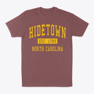 Hidetown North Carolina Classic Established Classic Dad T-Shirt