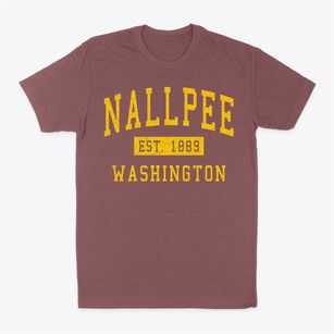 Nallpee Washington Classic Established Classic Dad T-Shirt