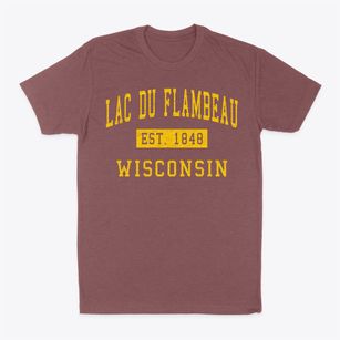 Lac Du Flambeau Wisconsin Classic Established Classic Dad T-Shirt