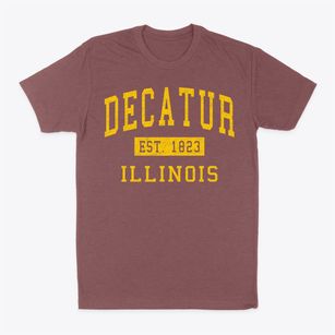Decatur Illinois Classic Established Classic Dad T-Shirt