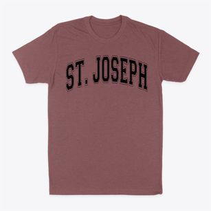 Saint Joseph The Worker Preschool Varsity Arch Classic Dad T-Shirt