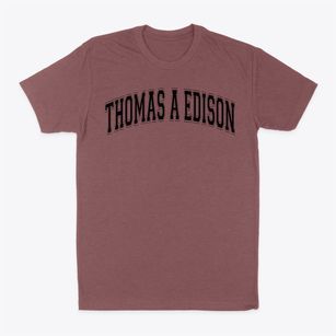Thomas A Edison Middle Learning Center Varsity Arch Classic Dad T-Shirt