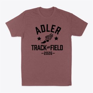 Adler School Track and Field Classic Dad T-Shirt