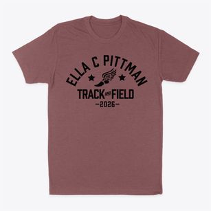Ella C Pittman Elementary School Track and Field Classic Dad T-Shirt
