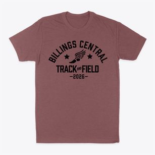 Billings Central Catholic High School Track and Field Classic Dad T-Shirt