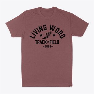 Living Word Christian Academy Track and Field Classic Dad T-Shirt