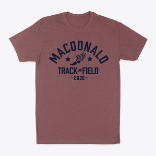 Macdonald Middle School Track and Field Classic Dad T-Shirt