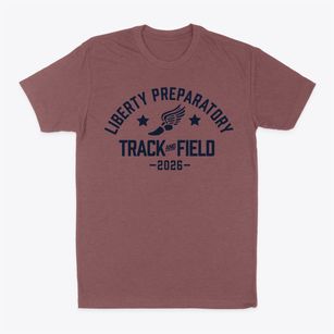 Liberty Preparatory Christian Track and Field Classic Dad T-Shirt