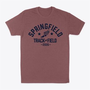 Springfield Elementary School Track and Field Classic Dad T-Shirt