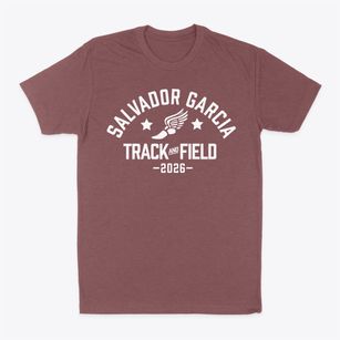 Salvador Garcia Middle School Track and Field Classic Dad T-Shirt