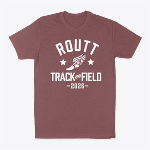 Routt Catholic High School Track and Field Classic Dad T-Shirt
