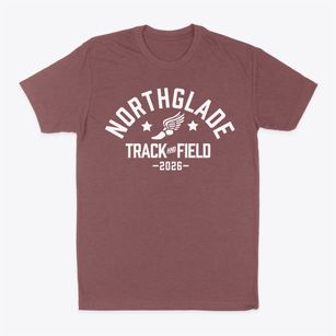 Northglade Montessori School Track and Field Classic Dad T-Shirt
