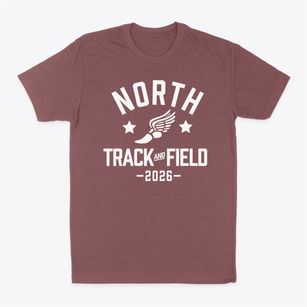 North High School Track and Field Classic Dad T-Shirt