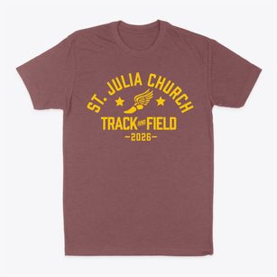 St Julia Church Track and Field Classic Dad T-Shirt