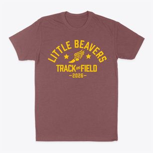 Little Beavers School Track and Field Classic Dad T-Shirt