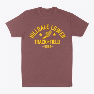 Hilldale Lower Elementary School Track and Field Classic Dad T-Shirt