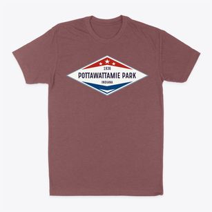 Pottawattamie Park Indiana Diamond Star Classic Dad T-Shirt