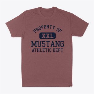 Mustang Texas Athletic Dept Classic Dad T-Shirt