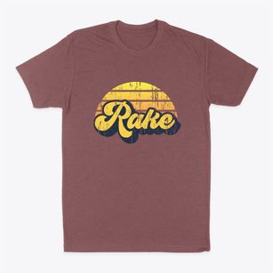 Rake Iowa Sublime Sunset Classic Dad T-Shirt