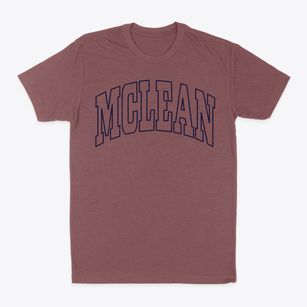 Mclean Virginia Trendy Block Classic Dad T-Shirt