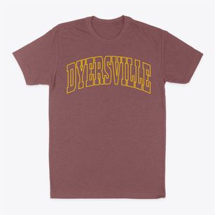 Dyersville Iowa Trendy Block Classic Dad T-Shirt