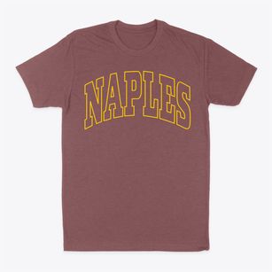 Naples Florida Trendy Block Classic Dad T-Shirt