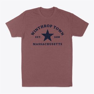 Winthrop Town Massachusetts Star Classic Dad T-Shirt