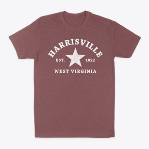 Harrisville West Virginia Star Classic Dad T-Shirt