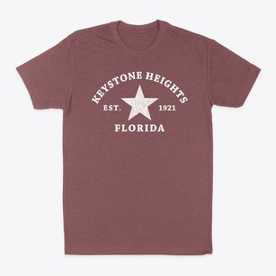 Keystone Heights Florida Star Classic Dad T-Shirt