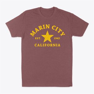 Marin City California Star Classic Dad T-Shirt