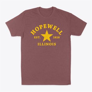 Hopewell Illinois Star Classic Dad T-Shirt